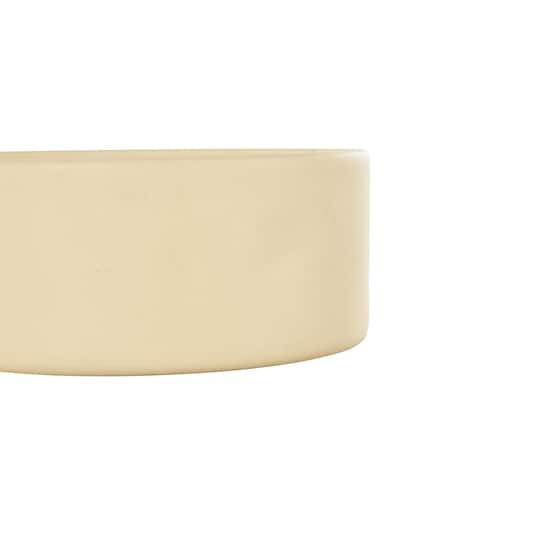 Ivory and Iris 22oz. Beige with White Wax 3 Wick Rose Blossom & Sandalwood Scented Metal Candle